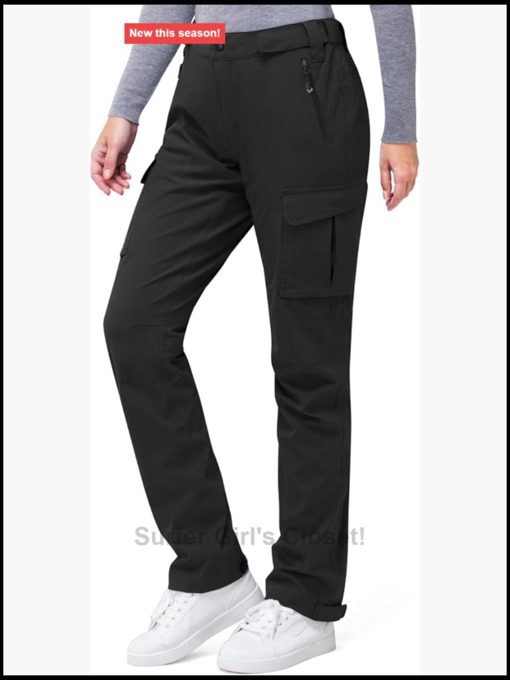 Waterproof Breathable Hiking Rain Pants with 4-Way Stretch